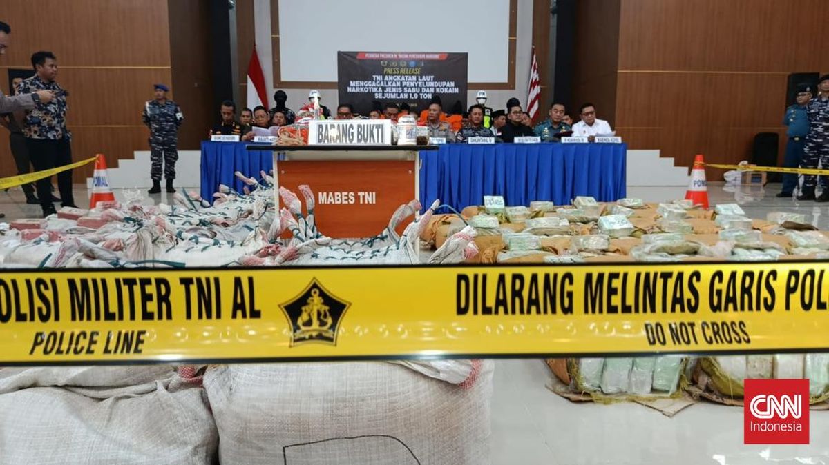 Kronologi TNI AL Gagalkan Penyelundupan 1,2 Ton Kokain dan 705 kg Sabu