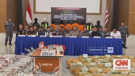 VIDEO: TNI AL Tangkap Kapal Muatan Hampir 2 Ton Narkotika