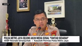 VIDEO: Polda Metro Jaya Selidiki Akun Media Sosial 'Fantasi Sedarah'