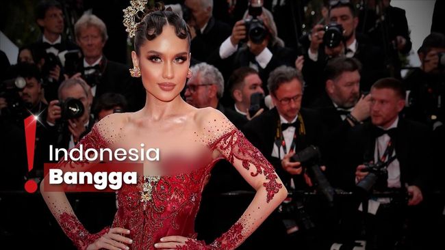 Penampilan Cinta Laura Pakai Kebaya Kontemporer di Festival Cannes 2025