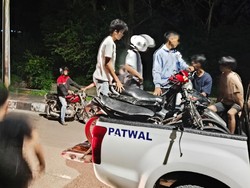 Tim Raga Polres Kuansing Riau Amankan 38 Motor Pebalap Liar