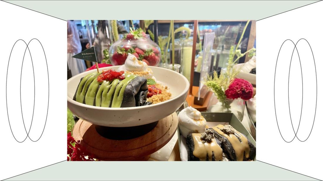 Black Pillow Crepes: Lembutnya Crepe Kitchenette Berpadu Kesegaran Rasa dari Acaii