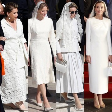Makna Pakaian Serba Putih Ratu Letizia hingga Putri Charlene di Pelantikan Paus Leo XIV