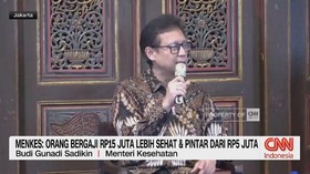 VIDEO: Menkes: Orang Gaji Rp15 Juta Lebih Sehat & Pintar dari Rp5 Juta