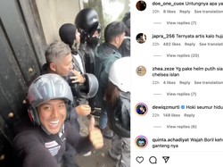 Jatah Hoki Seumur Hidup Dipakai, Bikers Ini Neduh Bareng Ariel Noah-Raffi Ahmad Cs