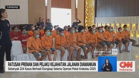 VIDEO: Ratusan Preman dan Pelaku Kejahatan Jalanan Diamankan
