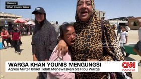 VIDEO: Peringatan Serangan Israel, Warga di Khan Younis Mengungsi