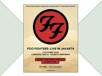 Ravel Entertainment Pastikan Tour Asia Perdana Foo Fighters Mendarat di Jakarta