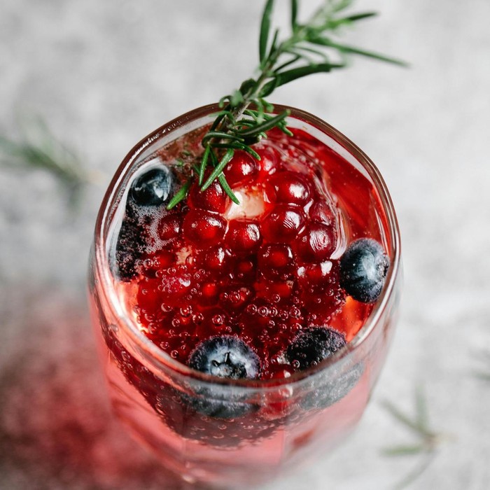 Ilustrasi jus cranberry