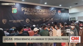 VIDEO: Operasi Berantas Jaya Amankan 157 Orang Diduga Preman