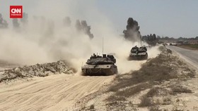 VIDEO: Penampakan Tank-tank Israel yang Makin Brutal Gempur Gaza