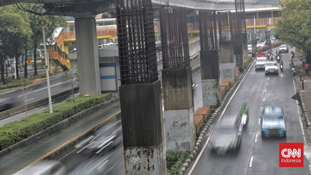 Pembongkaran Tiang Monorel di Rasuna Said Dimulai Pekan Depan