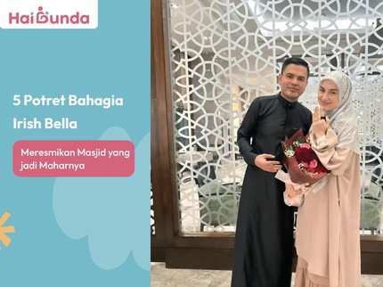5 Potret Bahagia Irish Bella Meresmikan Masjid yang jadi Maharnya