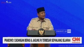VIDEO: Prabowo: Cadangan Beras & Jagung RI Terbesar Sepanjang Sejarah