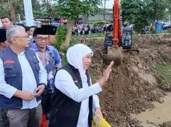 Kata Gubernur Khofifah Usai Pantau Penanganan Banjir di Pamekasan