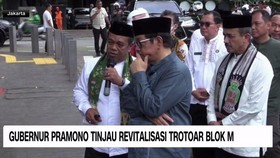 VIDEO: Gubernur Pramono Tinjau Revitalisasi Trotoar Blok M
