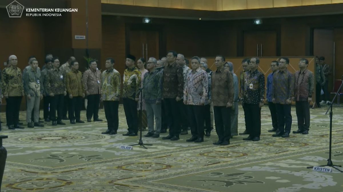 Sri Mulyani Resmi Lantik Bimo-Djaka Jadi Dirjen Pajak dan Bea Cukai