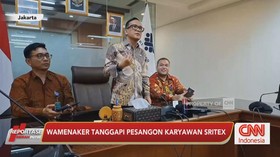 VIDEO: Wamenaker Tanggapi Pesangon Karyawan Sritex