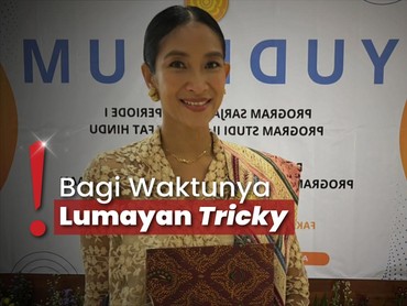 Lulus S1 Filsafat Hindu di Usia 45 Tahun, Happy Salma Ingin Motivasi Anaknya