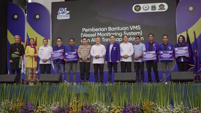 Himpunan Nelayan Seluruh Indonesia (HNSI) perayaan HUT ke-52 dan memberikan dukungan terhadap swasembada pangan Presiden Prabowo Subinato.