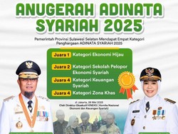 Pemprov Sulsel Borong 4 Penghargaan Adinata Syariah 2025