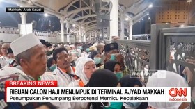 VIDEO: Ribuan Calon Haji Menumpuk di Terminal Ajyad Makkah