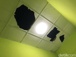 Dampak Ledakan SPBU Gedong Tengen: Plafon SD Jebol, Dinding KUA Retak