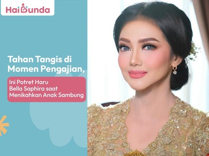Tahan Tangis di Momen Pengajian, Ini Potret Haru Bella Saphira saat Nikahkan Anak Sambung