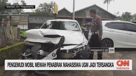 VIDEO: Pengemudi Mobil Mewah Penabrak Mahasiswa UGM Jadi Tersangka