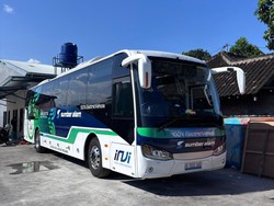 Bus Listrik PO Sumber Alam Layani Rute Bekasi-Yogyakarta, Ngecasnya di Mana?