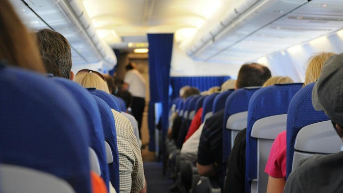 Ilustrasi di dalam pesawat