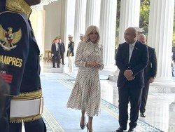 Momen Didit Ngobrol dengan Brigitte Macron di Istana Merdeka