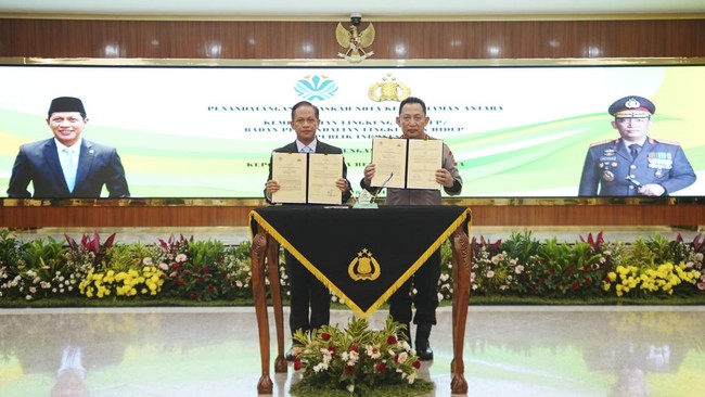 Kapolri mengatakan MoU dengan Menteri LH sebagai bukti pemerintah memperhatikan dan mempedulikan hal-hal yang bisa mengakibatkan kerusakan lingkungan hidup.