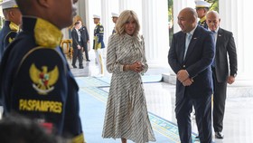 Didit Prabowo Temani Ibu Negara Prancis Brigitte di Istana Merdeka