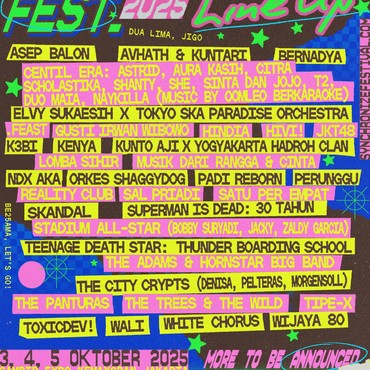 Digelar Oktober, Ini Deretan Line Up Synchronize Fest 2025