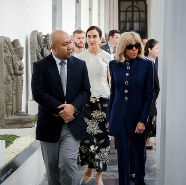 Istri Presiden Prancis Kagum Lihat Pameran Karya Desainer RI yang Didirikan Anak Prabowo