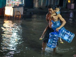 2 RT di Penjaringan Terendam Banjir Rob Pagi Ini, Ketinggian Air Capai 55 Cm