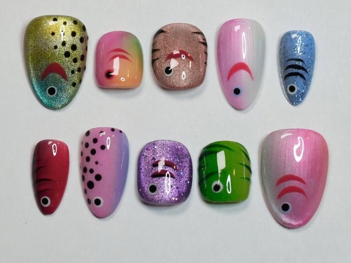 Fisherman Core Nail Art/ Foto: instagram.com/newmoon.nails.mke