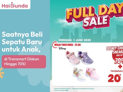 Saatnya Beli Sepatu Baru untuk Anak, di Transmart Diskon Hingga 70%!