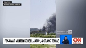 VIDEO: Pesawat Militer Korsel Jatuh, 4 Orang Tewas