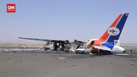 VIDEO: Israel Serang Bandara Sanaa. Pesawat Yemenia Airways Hancur
