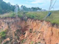 Ujung Runway Bandara di Pelosok Nunukan Amblas, Akses Terancam Lumpuh