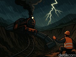 Malam Mencekam di Jalur Kereta Api Selatan Jawa Barat