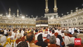 FOTO: Suasana Masjidil Haram Jelang Puncak Haji