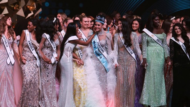FOTO: Mahkota Miss World 2025 Diraih Wakil Thailand