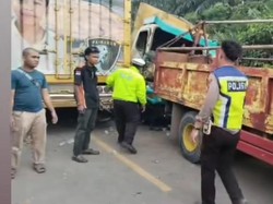 Jalintim Muba Sempat Macet Parah Usai Truk Adu Kambing