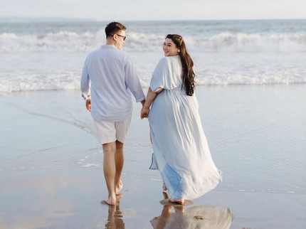 Clarissa Putri Jalani Maternity Shoot Kehamilan Pertama di Pantai, Intip Potretnya