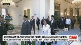 VIDEO: Pertemuan Mega-Prabowo-Gibran di Upacara Hari Lahir Pancasila