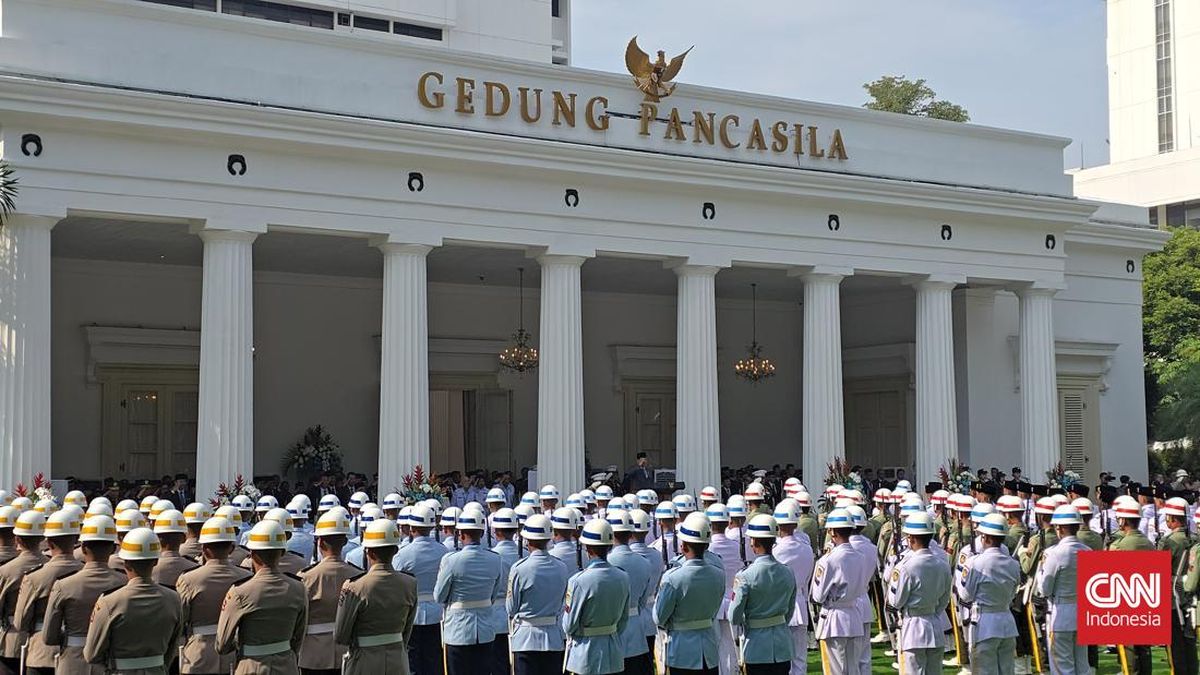 Prabowo Pimpin Upacara Hari Lahir Pancasila di Gedung Pancasila
