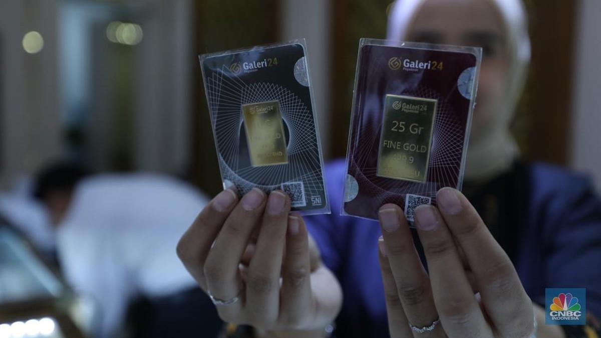 Harga Emas Galeri 24, UBS, Antam dan Antam Retro Hari Ini Naik Semua